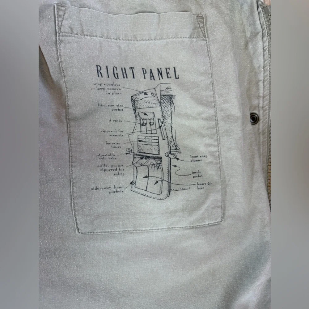 Vintage Banana Republic Safari & Travel Co. Hunting Fishing Khaki Vest Size XL